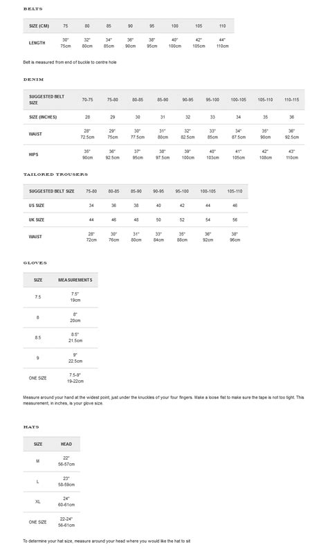 burberry sizing guide|burberry gloves size chart.